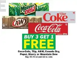 Schnucks Coca-Cola, 7Up, A&W, Canada Dry, Pepsi, Starry or Mountain Dew offer
