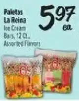 El Super Paletas La Reina Ice Cream Bars offer