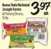 El Super Joseph Farms all variety cheese offer
