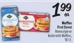 El Super First Street Homestyle or Buttermilk Waffles offer