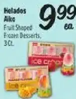 El Super Helados Alko Fruit Shaped Frozen Desserts offer