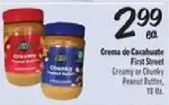 El Super First Street Creamy or Chunky Peanut Butter offer