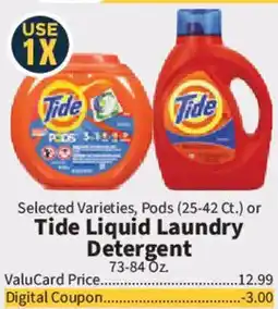 Food City Tide Liquid Laundry Detergent offer