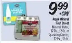 El Super Aqua Mineral First Street Mineral Water or Sparkling Glacier offer