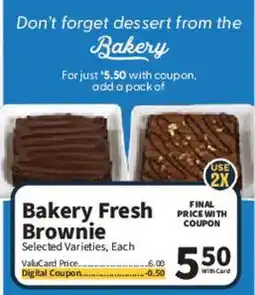 Food City Bakery Fresh Brownie offer