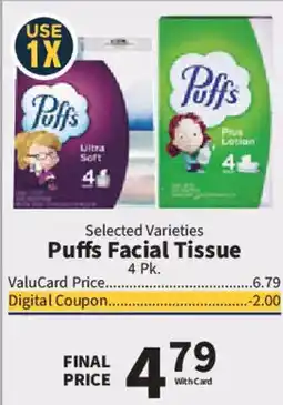 Food City Puffs Facial Tissue offer