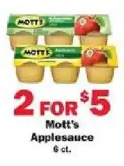 Schnucks Mott's Applesauce offer
