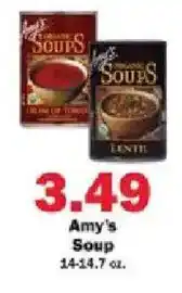 Schnucks Amy's Soup offer