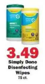Schnucks Simply Done Disinfecting Wipes offer