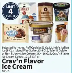 Food City Crav'n Flavor Ice Cream offer