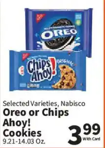 Food City Nabisco Oreo or Chips Ahoy! Cookies offer