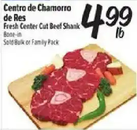 El Super Centro de Chamorro de Res Fresh Center Cut Beef Shank offer