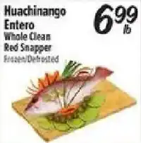 El Super Huachinango Entero Whole Clean Red Snapper offer