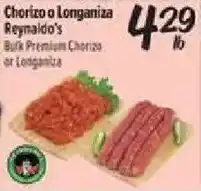 El Super Reynaldo's Bulk Premium Chorizo or Longaniza offer