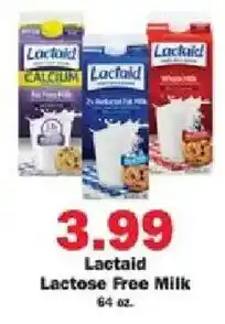 Schnucks Lactaid lactose free milk offer