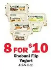 Schnucks Chobani Flip Yogurt offer