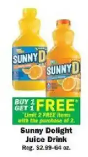 Schnucks Sunny Delight Juice Drink offer