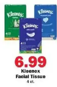 Schnucks Kleenex Facial Tissue offer
