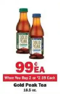 Schnucks Gold Peak Tea offer
