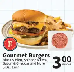Food City Gourmet Burgers offer