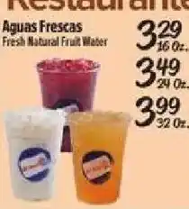 El Super Aguas Frescas Fresh Natural Fruit Water offer