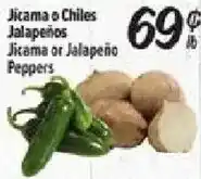 El Super Jicama or Jalapeño Peppers offer