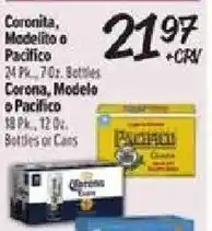 El Super Corona Modelo or Pacifico offer