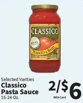 Food City Classico pasta sauce offer