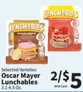 Food City Oscar Mayer Lunchables offer