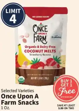 Food City Once Upon A Farm Snacks offer