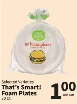 Food City That's Smart! Foam Plates offer