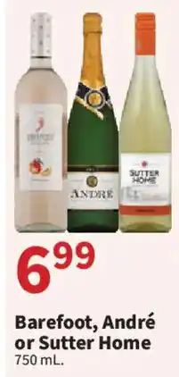 Food City Barefoot, André or Sutter Home offer