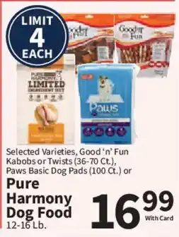 Food City Pure Harmony Dog Food offer