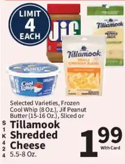 Food City Tillamook shredded cheese offer