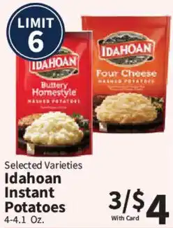 Food City Idahoan instant potatoes offer