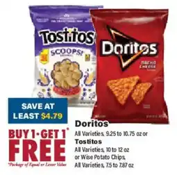 Big Y Doritos or Tostitos offer