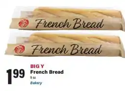 Big Y Big Y French Bread offer