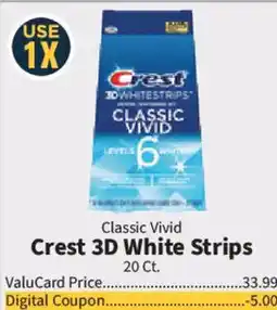 Food City Crest 3D White Strips offer