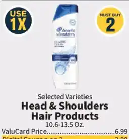 Food City Head & Shoulders Hair Products offer