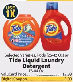 Food City Tide liquid laundry detergent offer