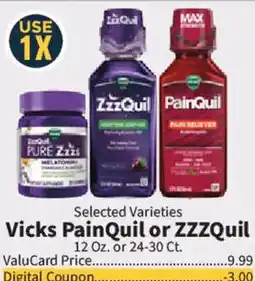 Food City Vicks PainQuil or ZZZQuil offer