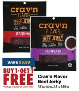Big Y Crav'n Flavor Beef Jerky offer