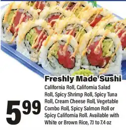 Big Y Freshly Made Sushi offer
