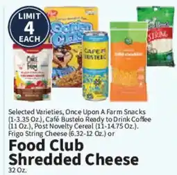 Food City Food Club Shredded Cheese offer