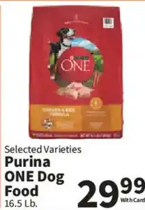 Food City Purina one dog food offer
