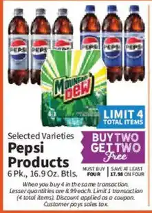 Food City Pepsi Products offer
