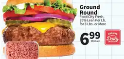 Food City Ground Round offer