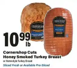 Big Y Cornershop Cuts Honey Smoked Turkey Breast offer