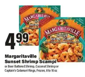 Big Y Margaritaville Sunset Shrimp Scampi offer