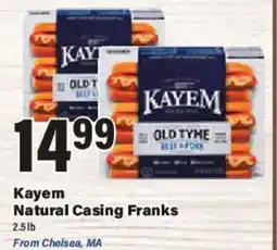 Big Y Kayem Natural Casing Franks offer